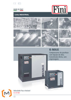 K-MAX COMPRESSORES DE PARAFUSO COM INJEÇÃO DE ÓLEO 5,5-37 kW