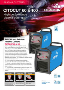PLASMA CUTTERS CITOCUT 60 & 100