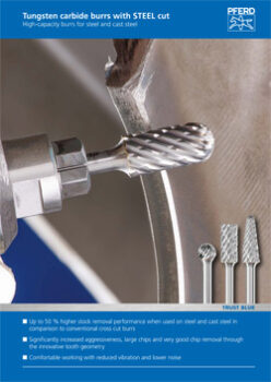 TUNGSTEN CARBIDE BURRS WITH STEEL CUT