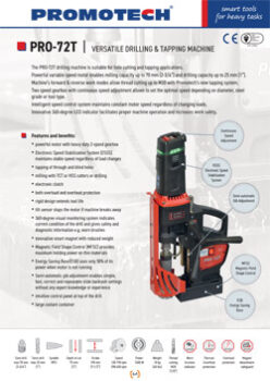 PRO-72T VERSATILE DRILLING & TAPPING MACHINE