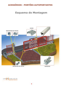 ACESSÓRIOS FERRO - PORTÕES AUTOPORTANTES