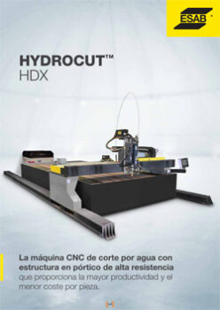 HYDROCUT HDX LA MÁQUINA CNC DE CORTE POR AGUA