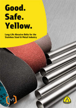LONG LIFE ABRASIVE BELT FOR THE STAINLESS STEEL AND METAL INDUSTRY