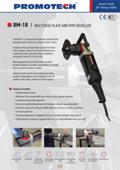 BM-18 MULTITASK PLATE AND PIPE BEVELLER