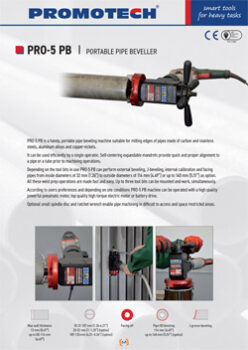 PRO-5 PB PORTABLE PIPE BEVELLER
