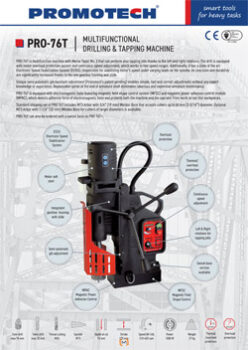 PRO-76T MULTIFUNCTIONAL DRILLING & TAPPING MACHINE