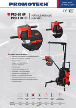 PRO-60 HP & PRO-110 HP - PORTABLE HYDRAULIC PUNCHERS