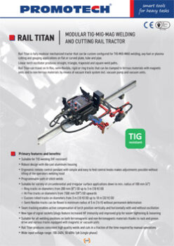 RAIL TITAN - MODULAR WELDING AND CUTTING RAIL TRACTOR